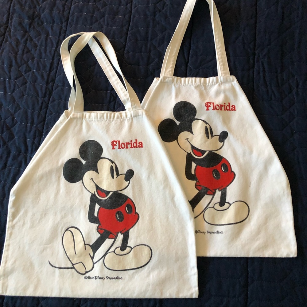 2 Vintage Micky Mouse Bags- From DisneyWorld
